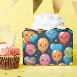 Papel De Presente Kawaii Birthday Balloon