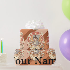 Papel De Presente Kawaii Chibi Koala Adventure Gift Wrapping Paper