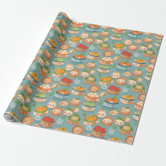 Papel De Presente Kawaii Dim Sum Sunday Patterno