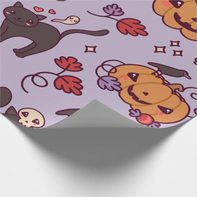Papel De Presente Kawaii Halloween Wrappaper (Ponta)