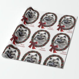 Papel De Presente Keeshond Christmas
