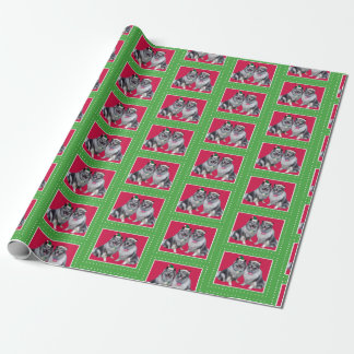 Papel De Presente Keeshond Christmas Wrap