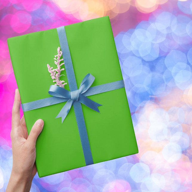 Papel De Presente Kelly Green Solid Color (Criador carregado)