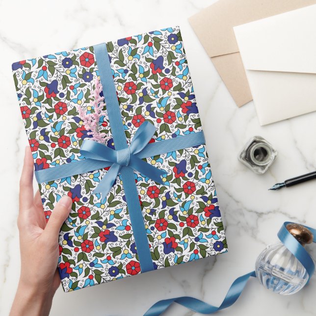 Papel De Presente Khalil Hebron Cerâmica do Oriente Médio Inspirada (Presentear)