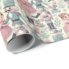 Papel De Presente Kids Nutcracker Suite Marie Mouse King Pastels