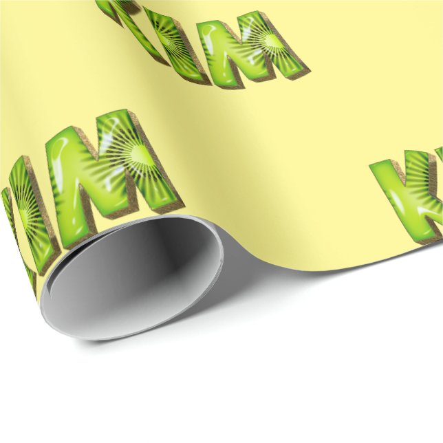 Papel De Presente Kim Kiwi Fruit Geschenk papier Geschenkpapier (Ponta do rolo)