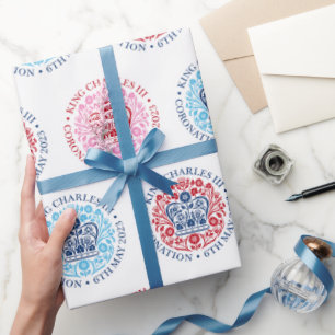 Papel De Presente KING CHARLES III CORONATION Emblem