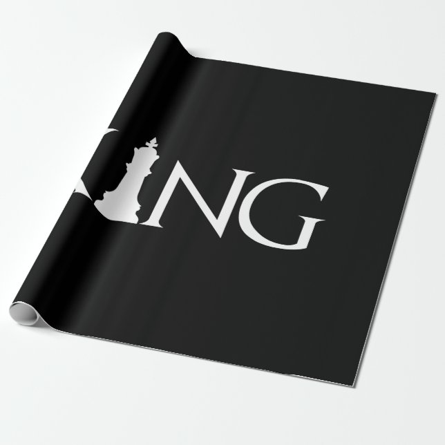 Papel De Presente King Chess Piece Halloween Figurume Chess Lover (Desenrolado)