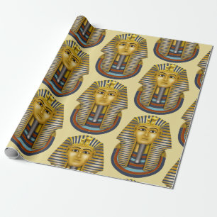 Papel De Presente King Tut Pharaoh Pattern
