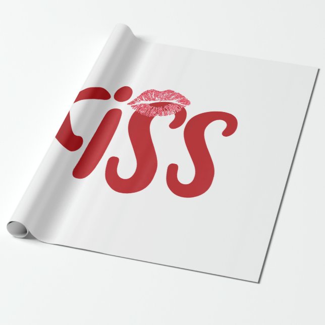 Papel De Presente Kiss Casado Matar Girls Group Trio KISS Costume Re (Desenrolado)