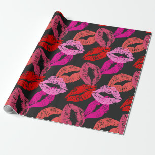 Papel De Presente Kiss Mark