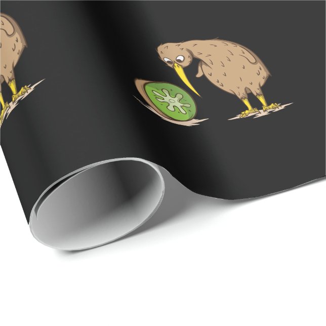 Papel De Presente Kiwi Neuseeland flugunfähig Vogel Kiwifrucht (Ponta do rolo)