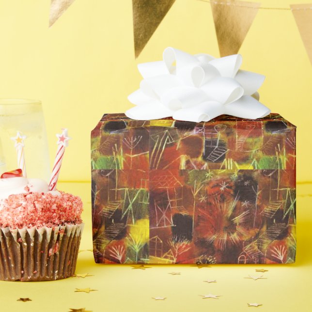 Papel De Presente Klee - Composição Cósmica (Festa de aniversário)