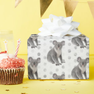 Papel De Presente Koala Bears em Bolinhas