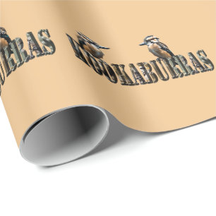 Papel De Presente Kookaburras É A Palavra Feita Com Kookaburras,