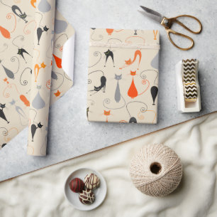 Papel De Presente Kool Kat Wraping Paper