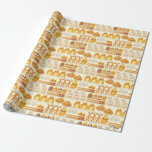 Papel De Presente Kowalski Bakery Rows of Treats Pattern