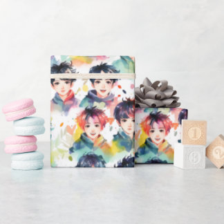 Papel De Presente Kpop Idols -