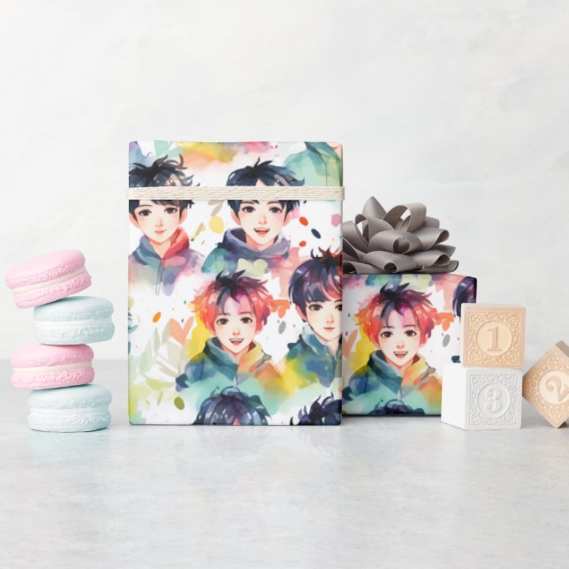 Papel De Presente Kpop Idols - (Chá de bebê)