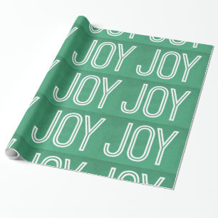 Papel De Presente Kraft Joy Wrapping Paper, Verde