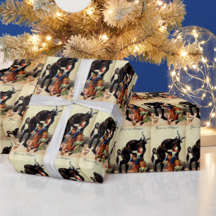 Papel De Presente Krampus Kids no Besta de Natal Feriado