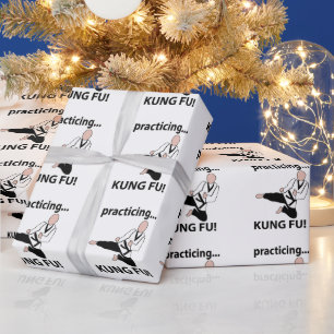 Papel De Presente Kung Fu Black Belt Artes Marciais