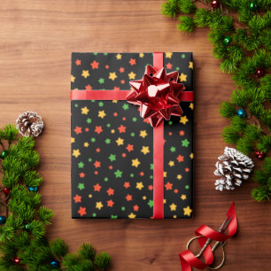 Papel De Presente Kwanzaa Stars