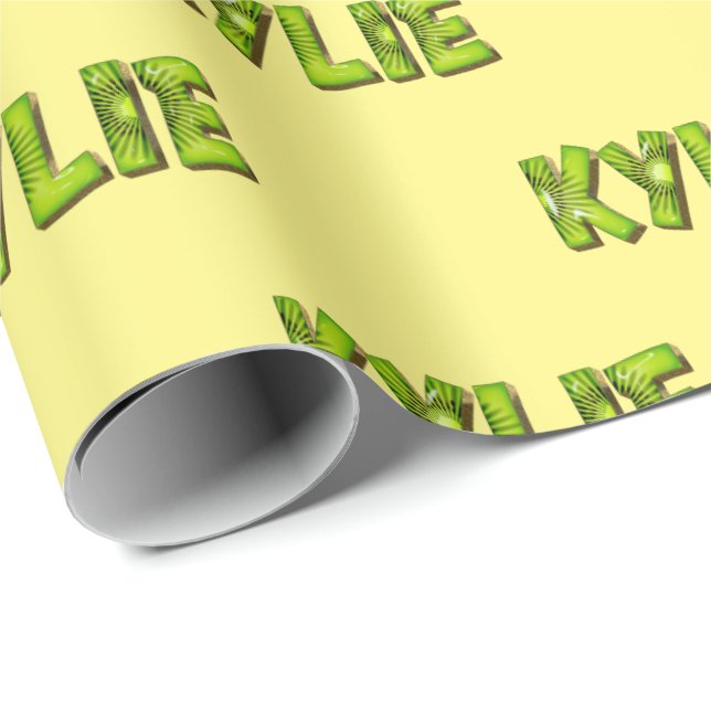 Papel De Presente Kylie Kiwi Fruit Geschenk papier Geschenkpapier (Ponta do rolo)