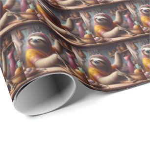 Papel De Presente Lã Limpando uma cozinha