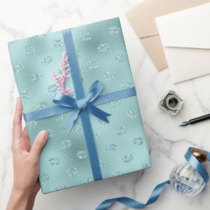Papel De Presente Lábios com Brilho de Menta XOXO Aniversário