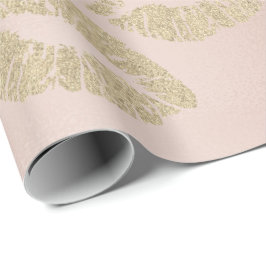 Papel De Presente Lábios de Beijo de Vidro Makeblush Champagne Doura