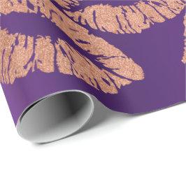 Papel De Presente Lábios de Beijo de Vidro Maquiagem Enrolação Enrol