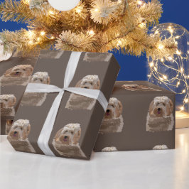 Papel De Presente Labradoodle Goldendoodle Poodle Cachorro Pet