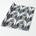 Papel De Presente Labradoodle Trio Christmas<br><div class="desc">Encerre todos os seus presentes este ano no nosso adorável papel de Natal de arte Labradoodle!</div>