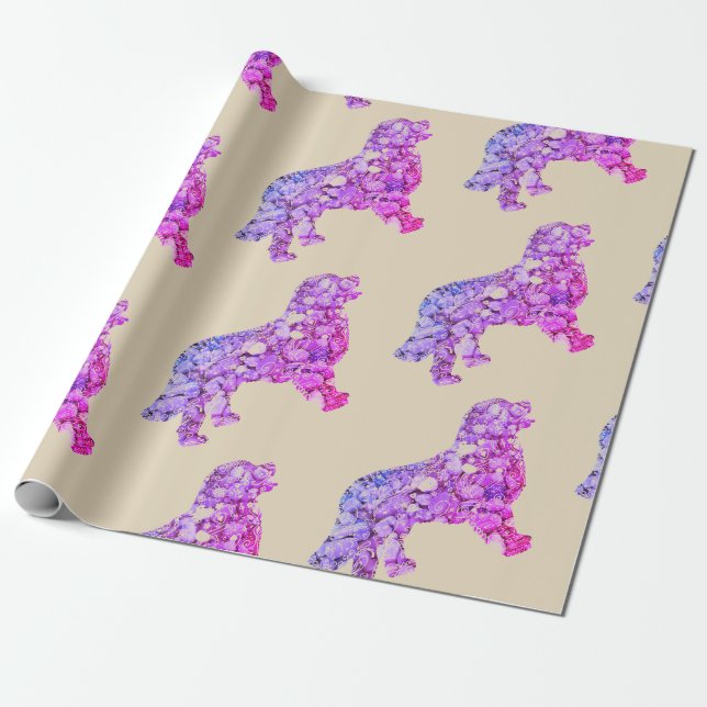 Papel De Presente Labrador art Wraping Paper (Desenrolado)