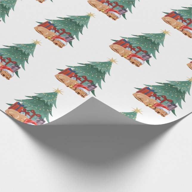 Papel De Presente Labrador Christmas Tree (Ponta)
