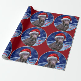 Papel De Presente Labrador Retriever Chocolate Natal