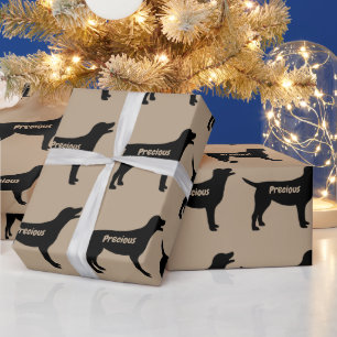 Papel De Presente Labrador Retriever Dog Silhouette