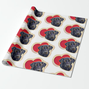 Papel De Presente Labrador Retriever Heart