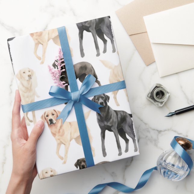 Papel De Presente Labrador Retriever Wrappaper (Presentear)