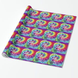 Papel De Presente Laço da paz tingido
