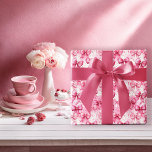 Papel De Presente Laços Coquete Rosa Elegantes e Caprichosos<br><div class="desc">Perfeito para casamentos, chá de noiva, chá de bebê, aniversários e outras ocasiões especiais que exigem uma mistura de elegância ultra-feminina e charme lúdico, este encantador padrão de laço coquete certamente irá cativar e deliciar os destinatários de todas as idades. Seu design delicado traz um toque de capricho para qualquer...</div>
