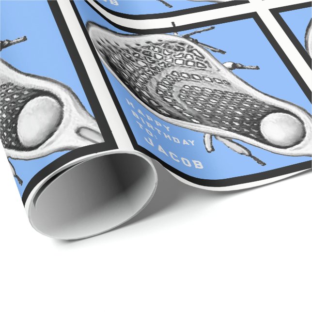 Papel De Presente Lacrosse Birthday Gift (Ponta do rolo)