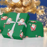Papel De Presente Lacrosse Christmas<br><div class="desc">Brincadeira de Natal de Lacrosse criativa para jogador de lax, treinador ou fã de esportes de equipe.</div>