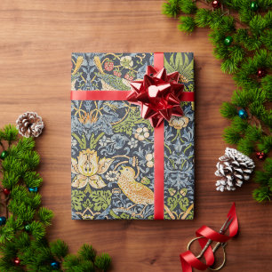 Papel De Presente Ladrão de Morango Morris Azul Marinho Arte Fina Vi