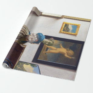 Papel De Presente Lady Standat a Virginal, Johannes Vermeer