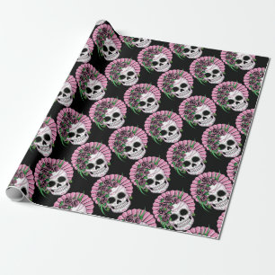 Papel De Presente Lady Sugar Skull