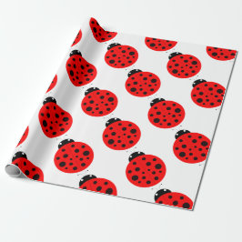 Papel De Presente Ladybug Pattern