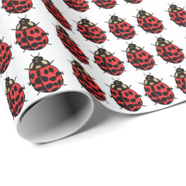 Papel De Presente Ladybug Red Black Insett Ladybug
