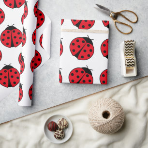 Papel De Presente Ladybugs